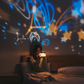 Night Sky Stories | Drahtloser 2-in-1  Nachtlicht & Luftbefeuchter: Sternen-, Ozean- und Universum-Projektion